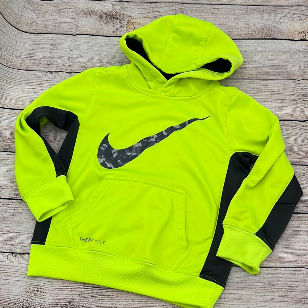 Boys Nike Neon Sweatshirt Hoodie